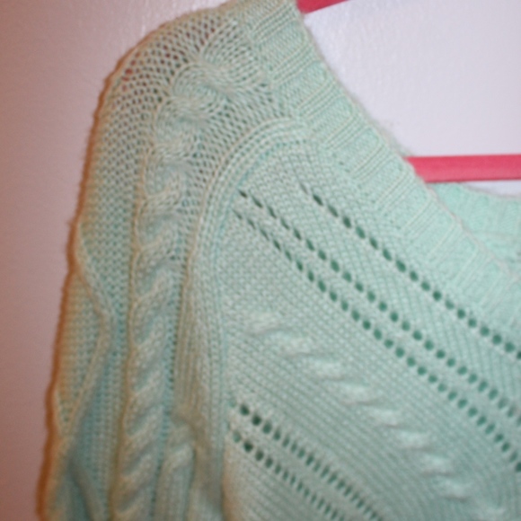 Mint Green Sweater - Picture 2 of 3